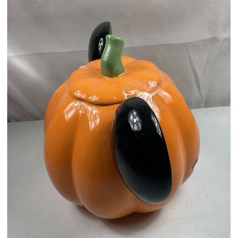 Disney Mickey Mouse Halloween Pumpkin Cookie Jar Canister